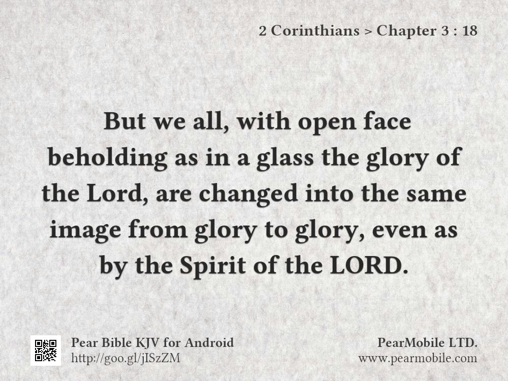 2 Corinthians, Chapter 3:18